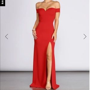 Windsor myra formal high slit dress